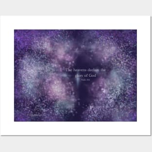 Nebula 8 - with Psalm 19:1 Posters and Art